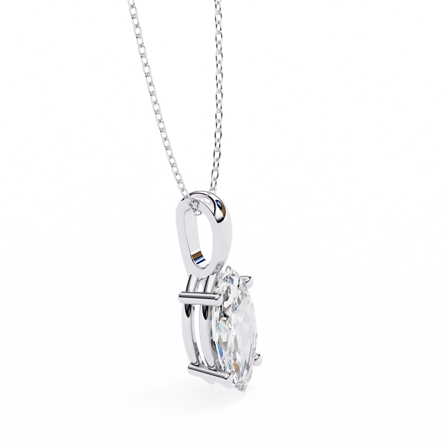 Ines - Marquise-Cut Solitaire Pendant