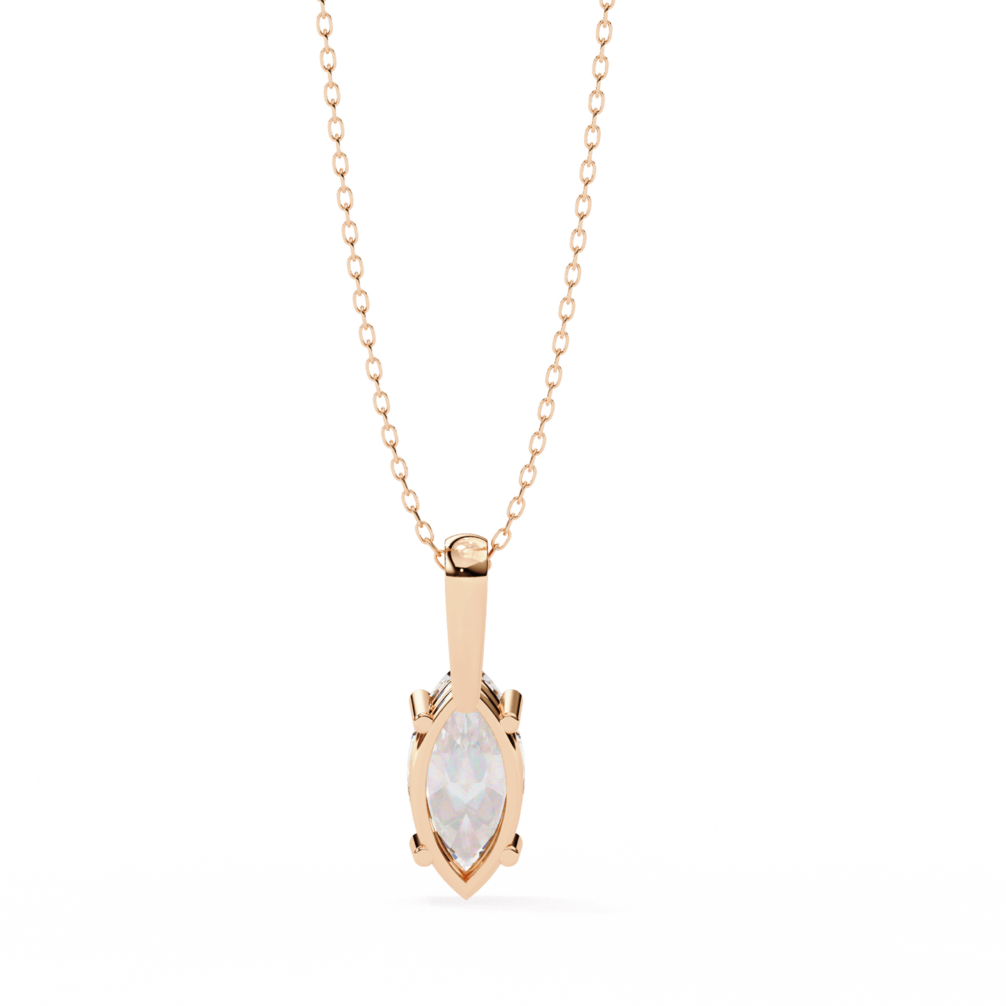 Ines - Marquise-Cut Solitaire Pendant