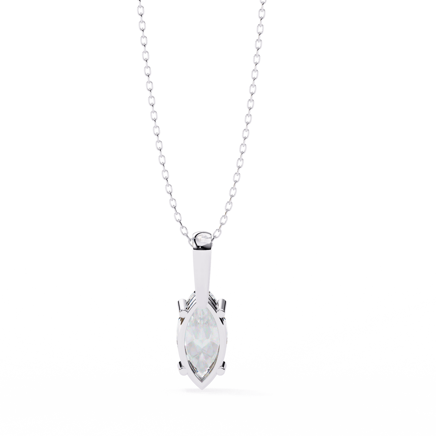 Ines - Marquise-Cut Solitaire Pendant