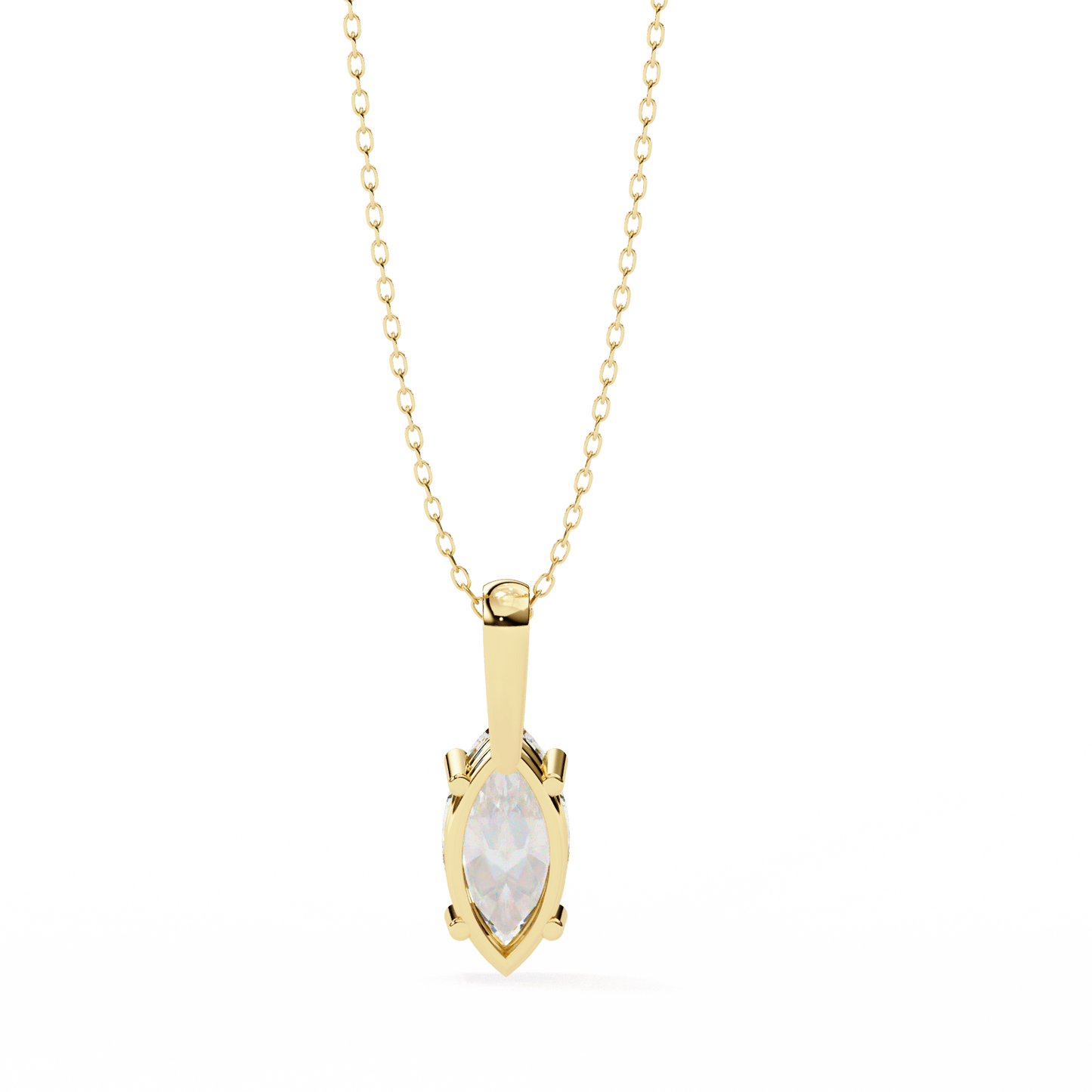 Ines - Marquise-Cut Solitaire Pendant