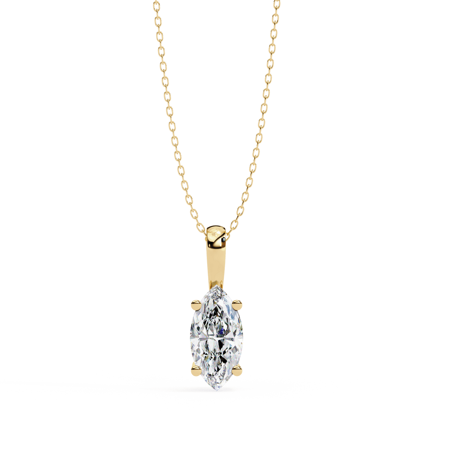 Ines - Marquise-Cut Solitaire Pendant