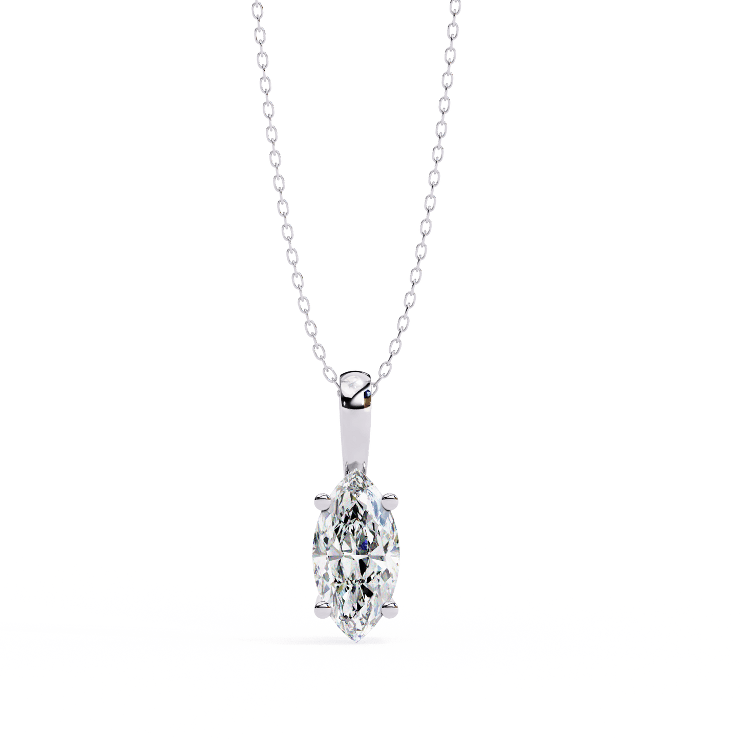 Ines - Marquise-Cut Solitaire Pendant