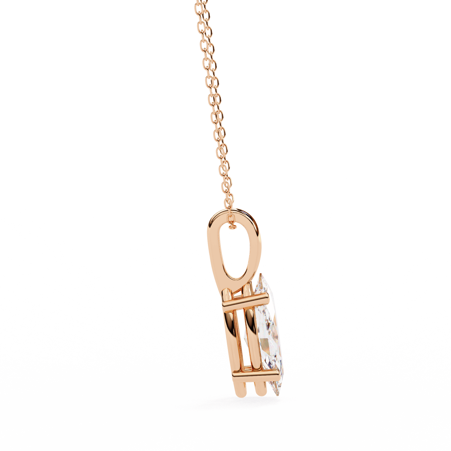Ines - Marquise-Cut Solitaire Pendant