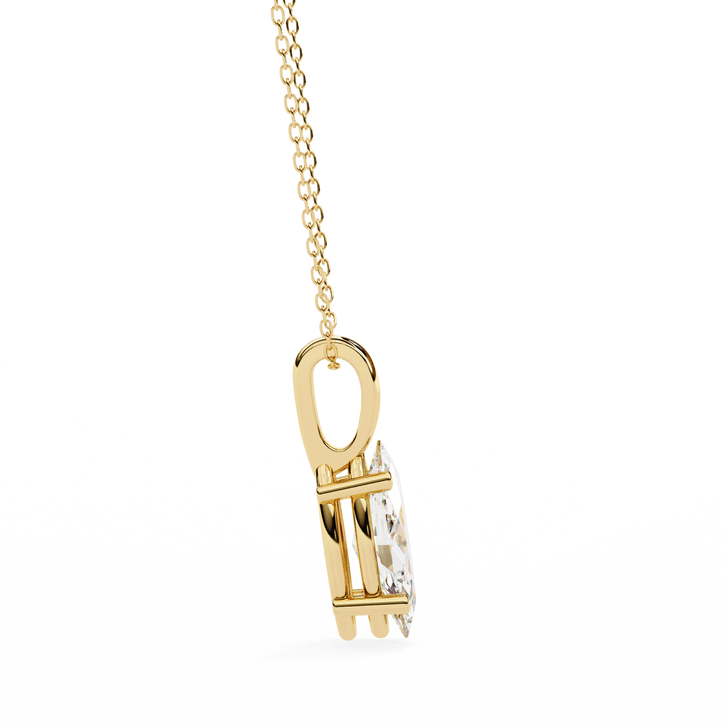 Ines - Marquise-Cut Solitaire Pendant