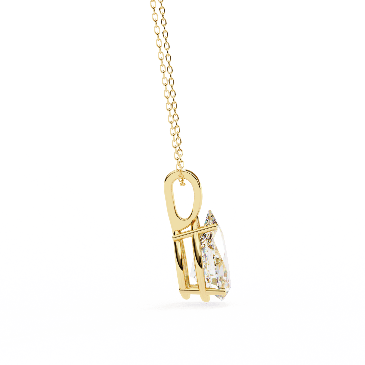 Irina - Pear-Cut Solitaire Pendant