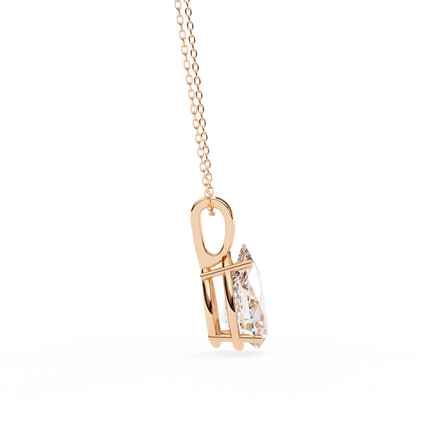 Irina - Pear-Cut Solitaire Pendant