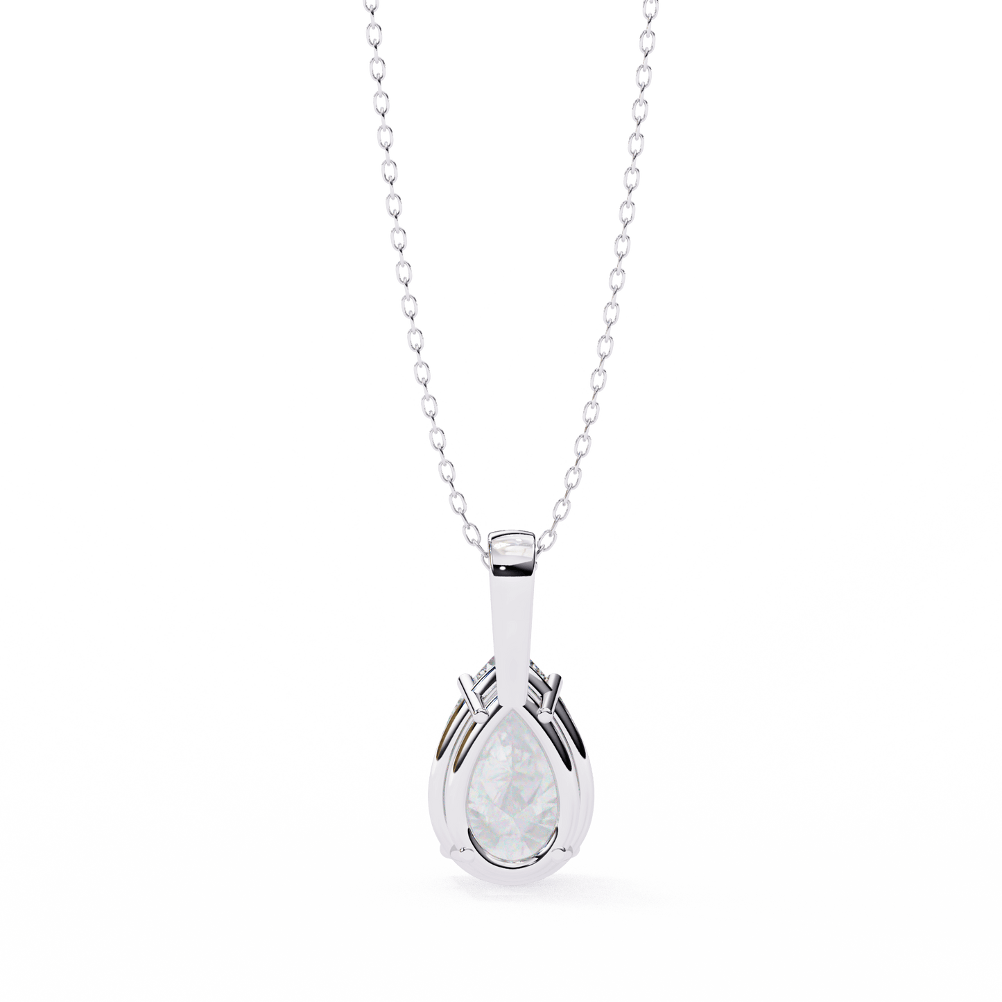 Irina - Pear-Cut Solitaire Pendant