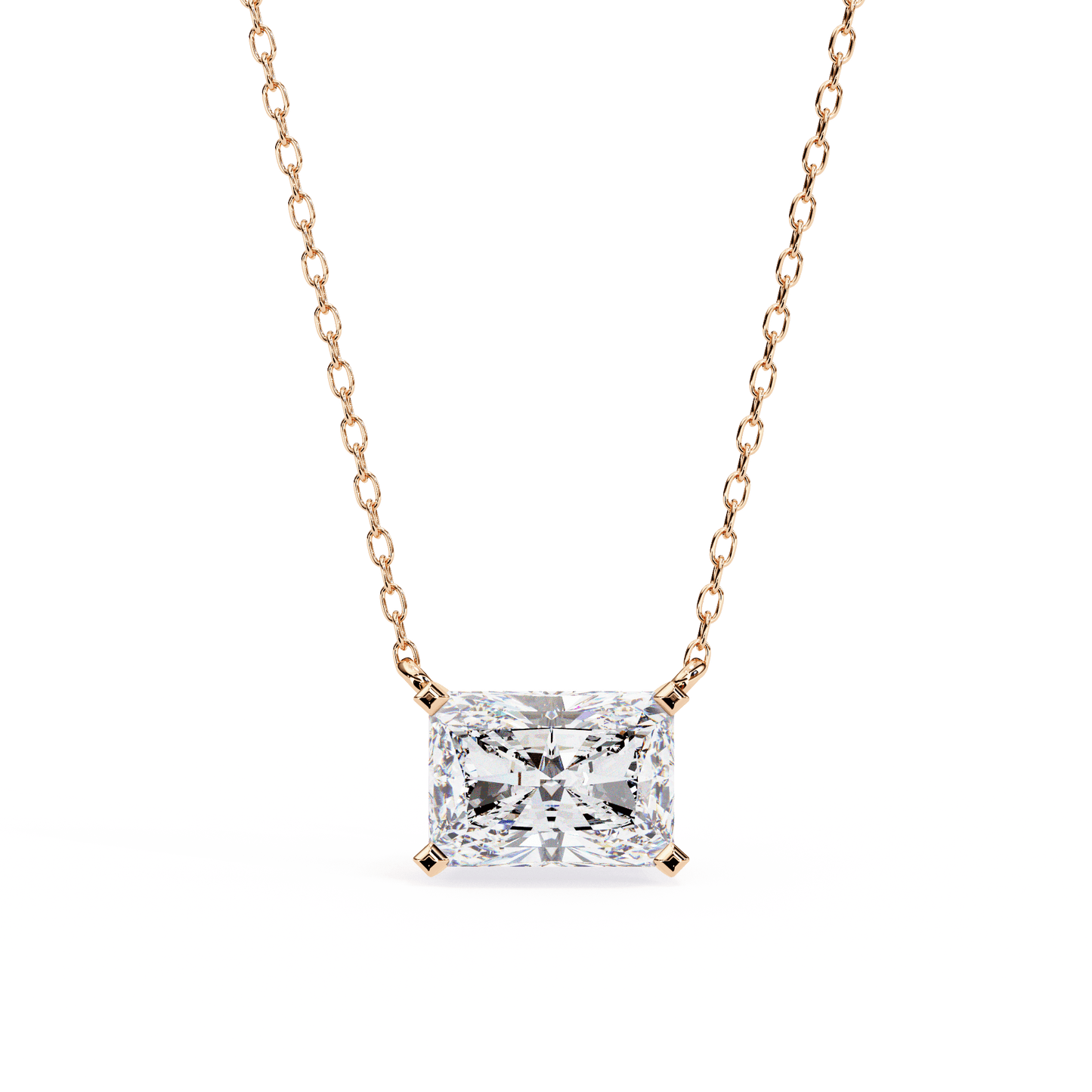 Jocelyn - Radiant-Cut Solitaire Pendant