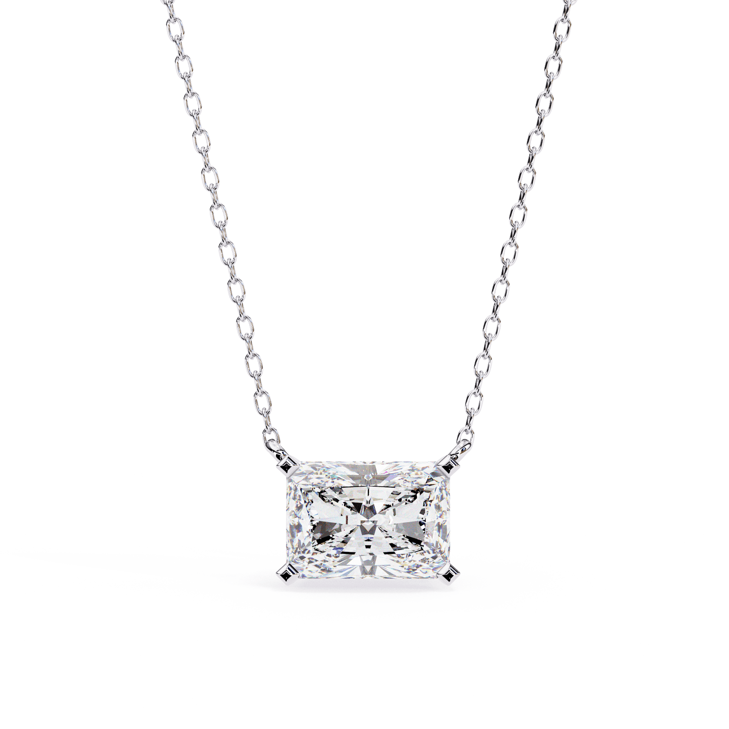 Jocelyn - Radiant-Cut Solitaire Pendant