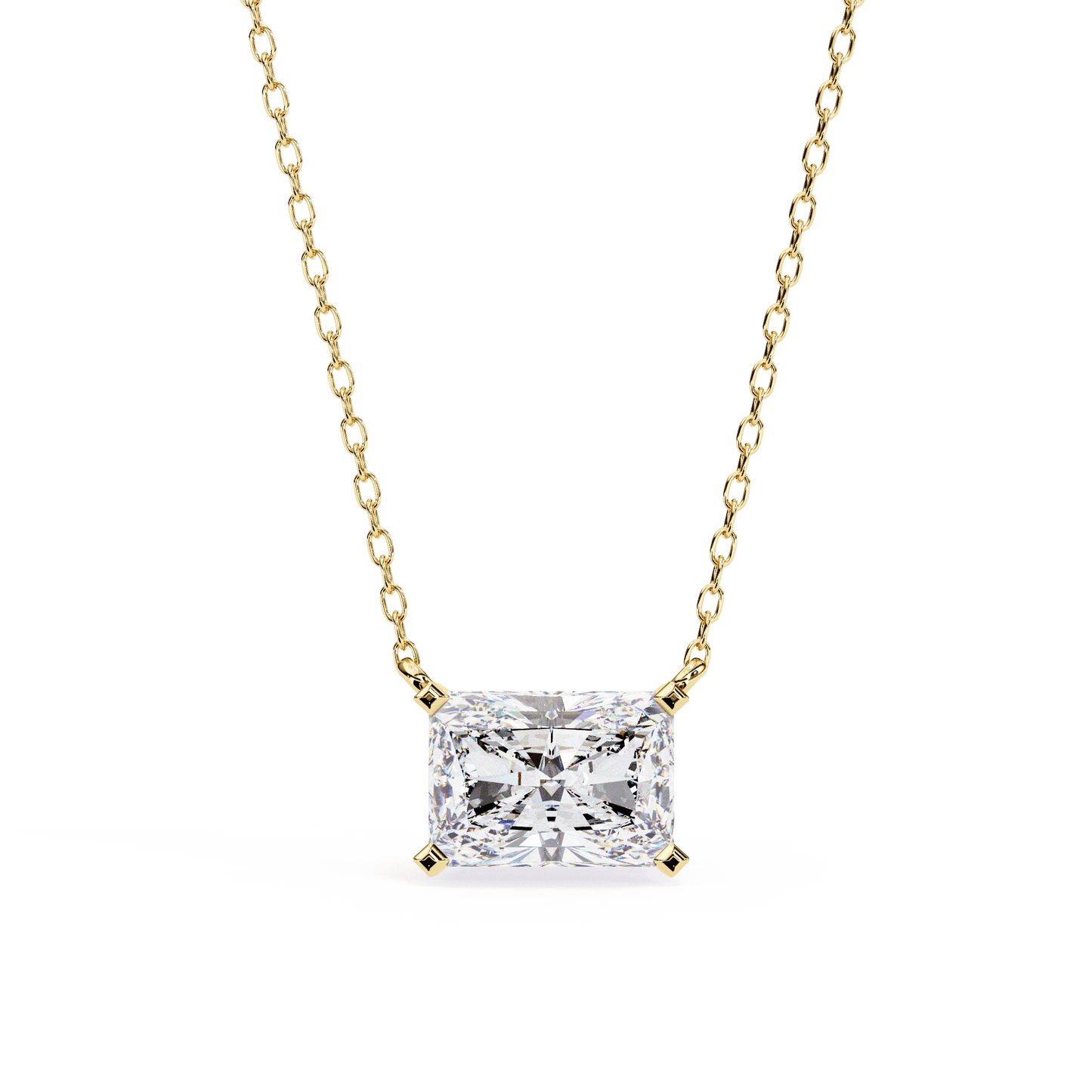 Jocelyn - Radiant-Cut Solitaire Pendant
