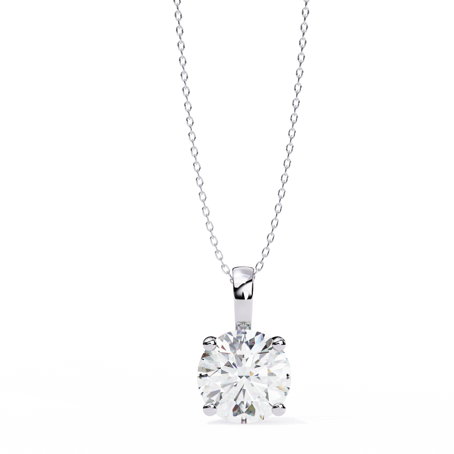 Cindy– Cushion-Cut Solitaire Diamond Pendant with Filigree Basket