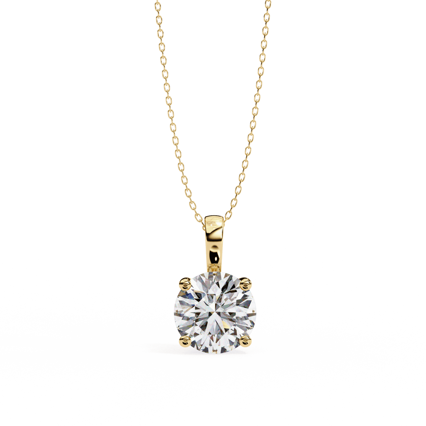 Cindy– Cushion-Cut Solitaire Diamond Pendant with Filigree Basket