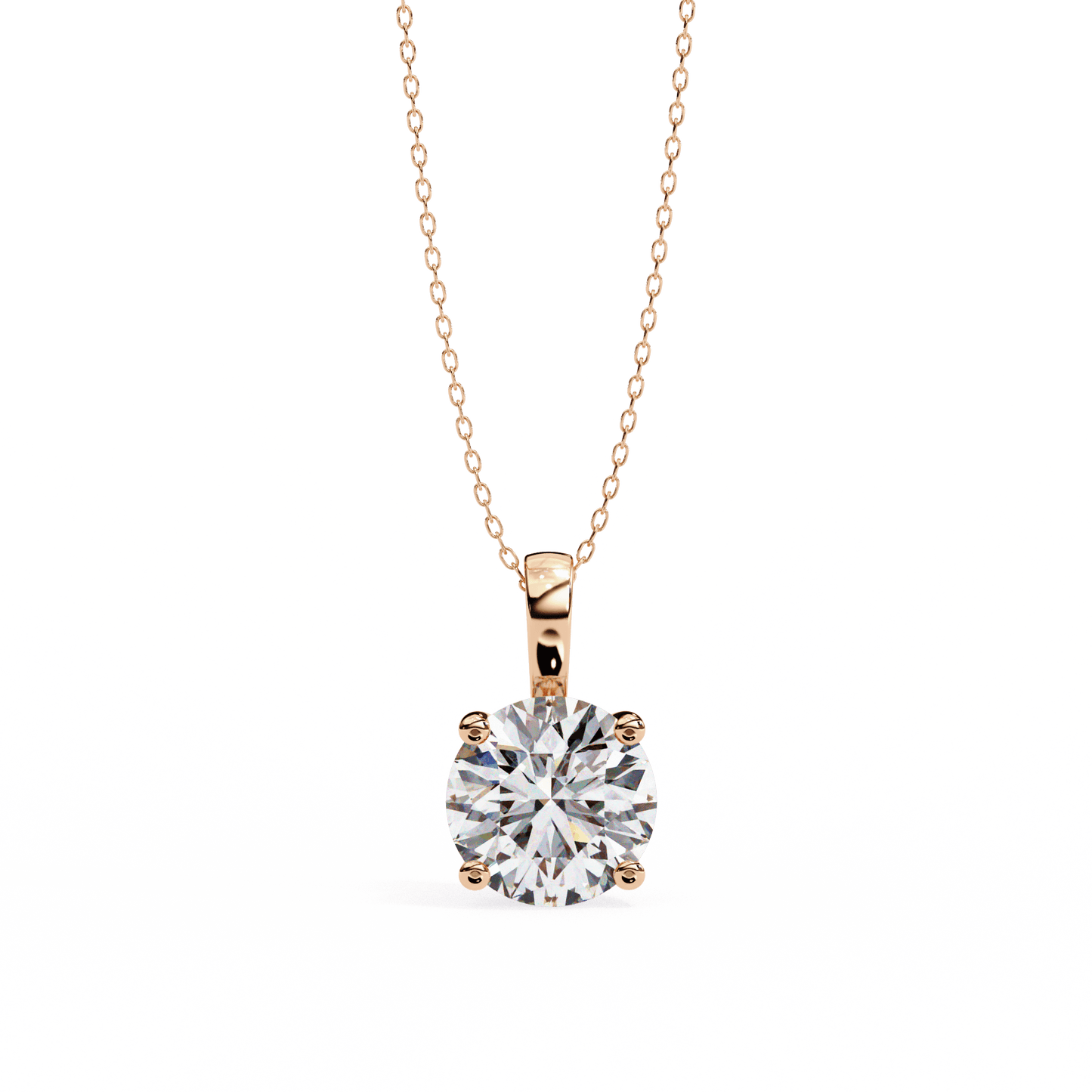 Cindy– Cushion-Cut Solitaire Diamond Pendant with Filigree Basket