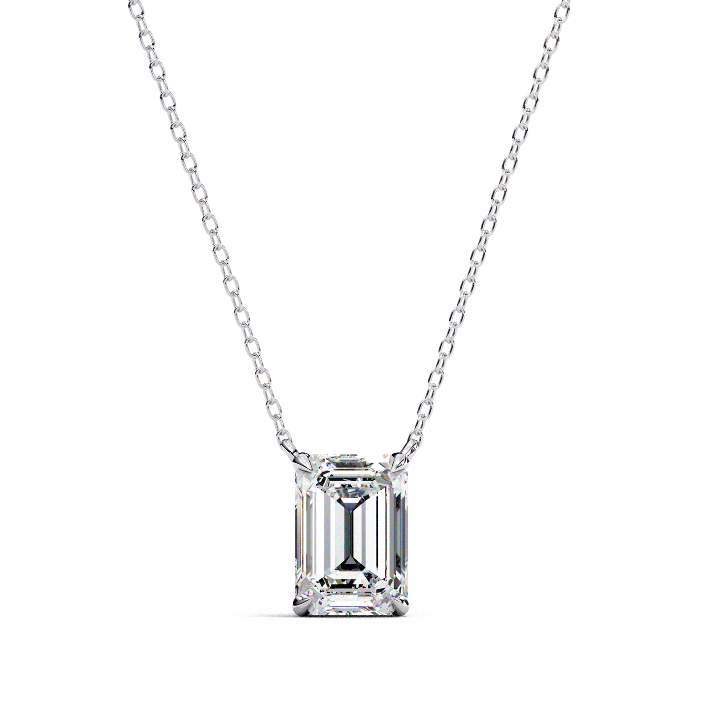 Farah – Emerald-Cut Solitaire Pendant