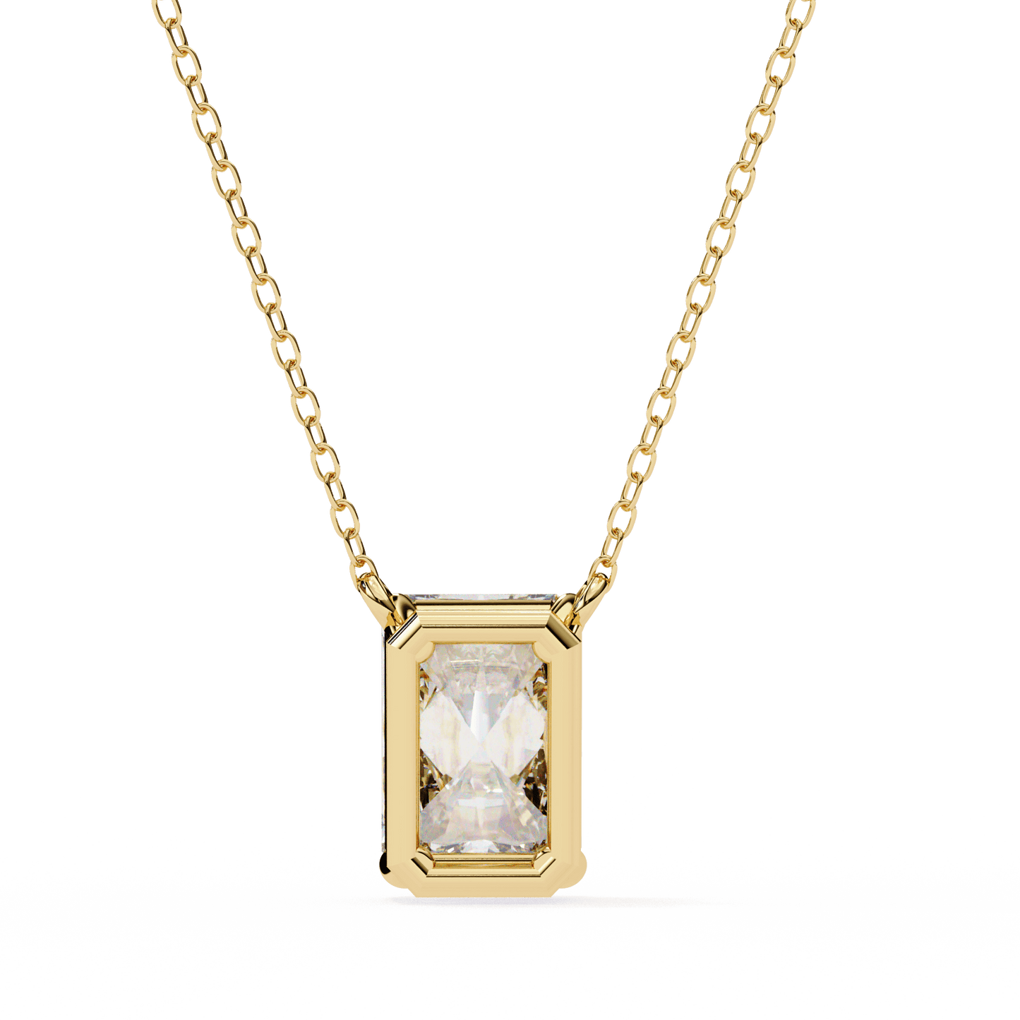Farah – Emerald-Cut Solitaire Pendant