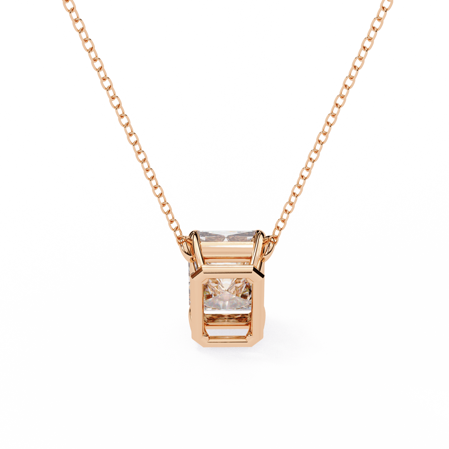 Farah – Emerald-Cut Solitaire Pendant
