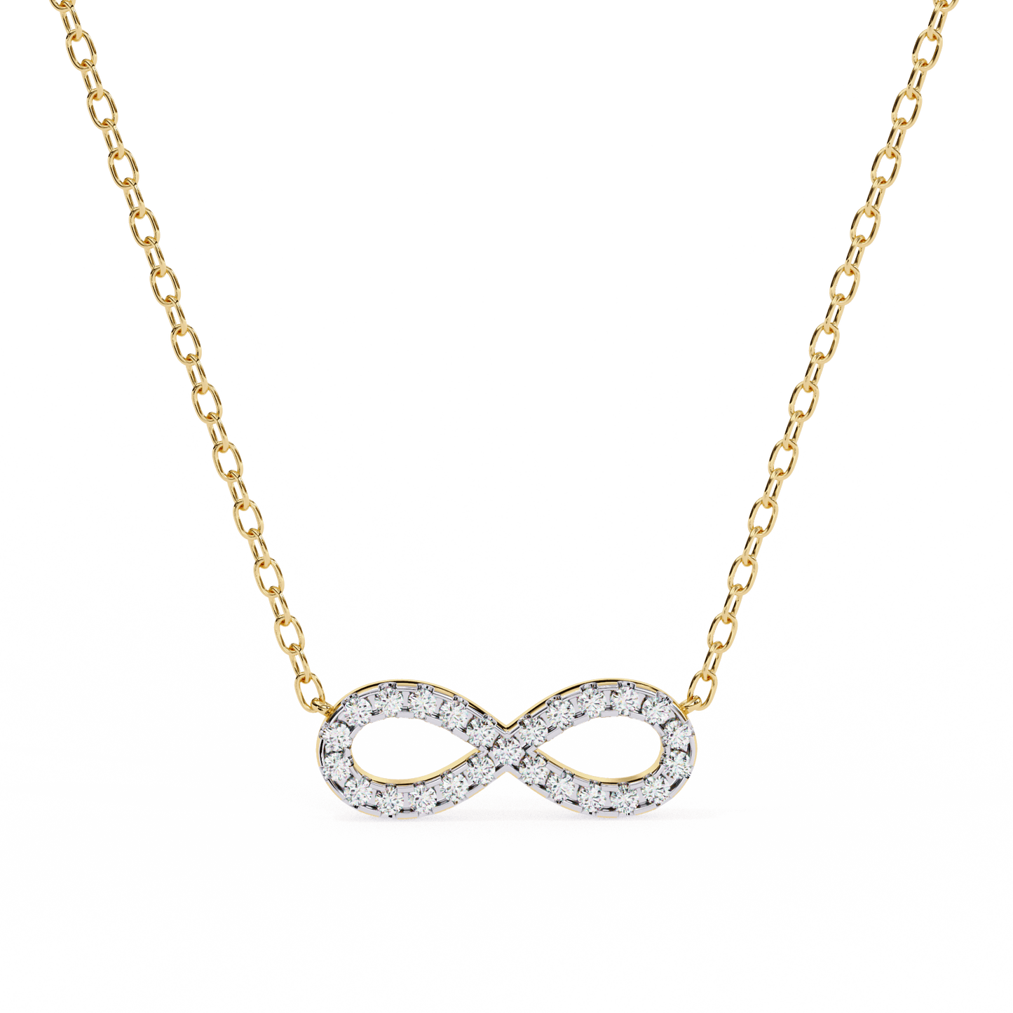 Imani – Round Diamond Infinity Pendant