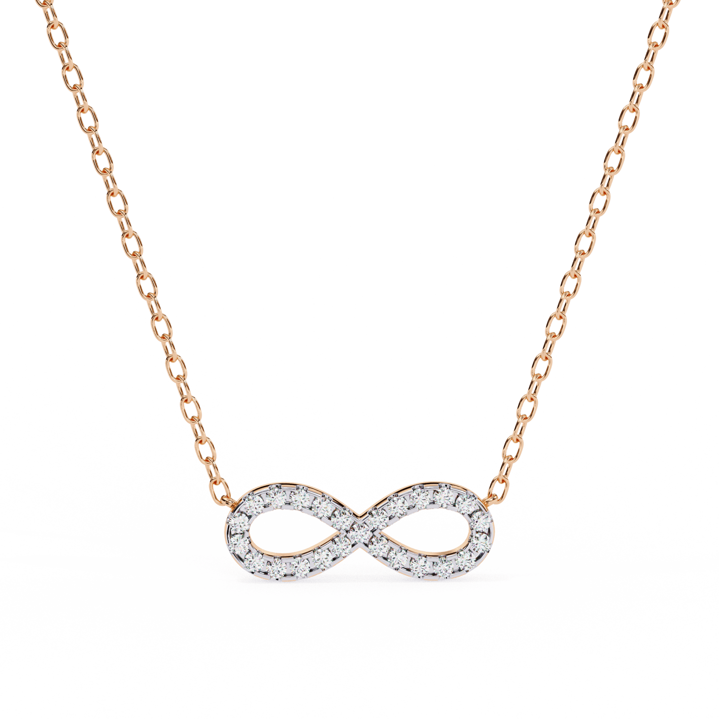 Imani – Round Diamond Infinity Pendant
