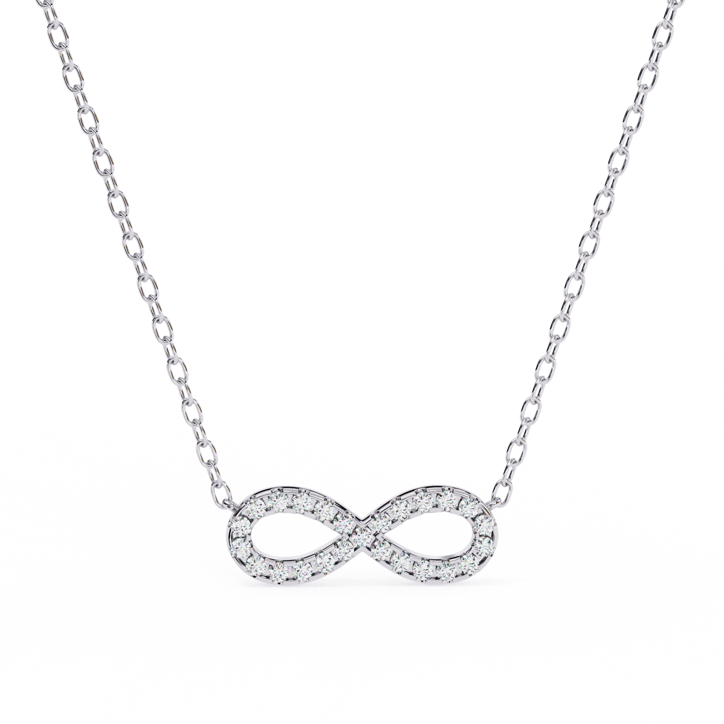 Imani – Round Diamond Infinity Pendant