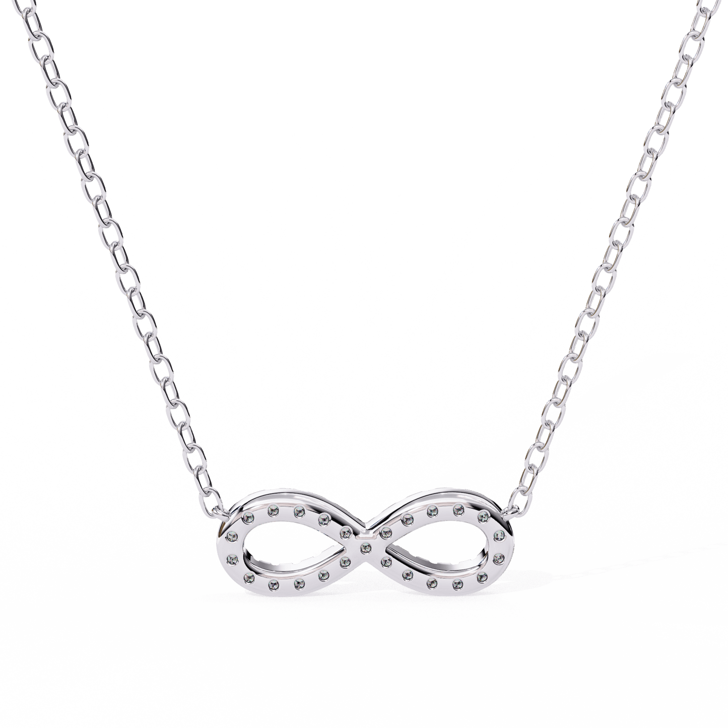 Imani – Round Diamond Infinity Pendant