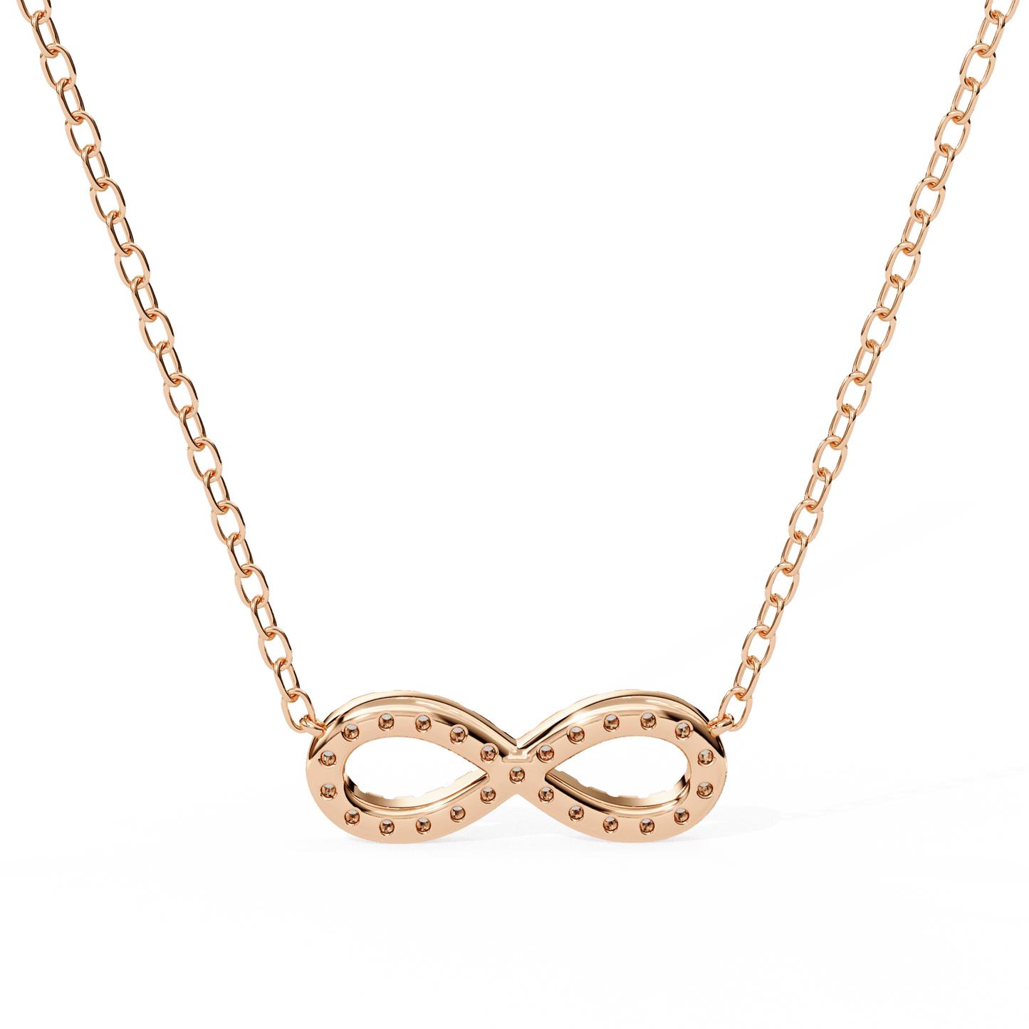 Imani – Round Diamond Infinity Pendant