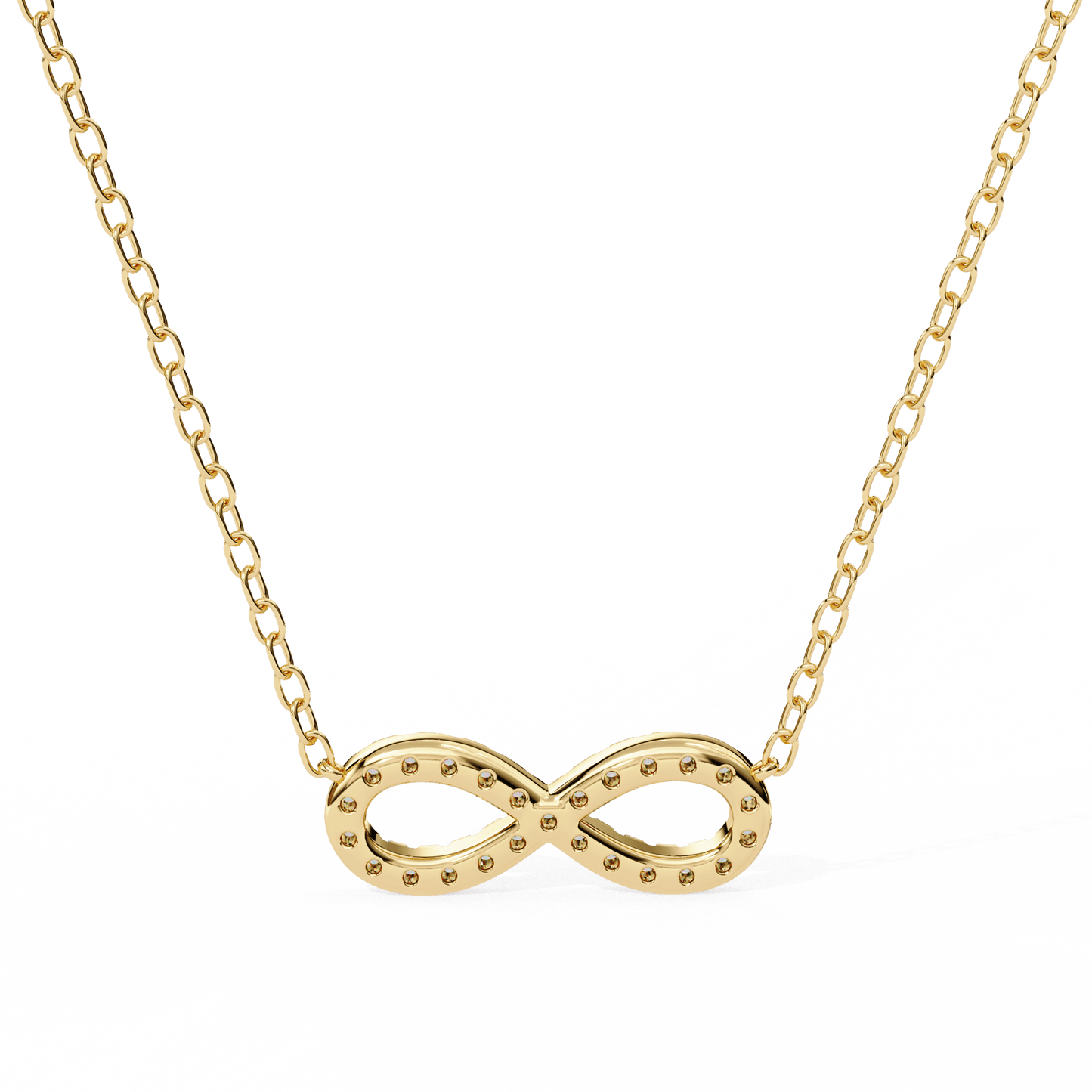 Imani – Round Diamond Infinity Pendant