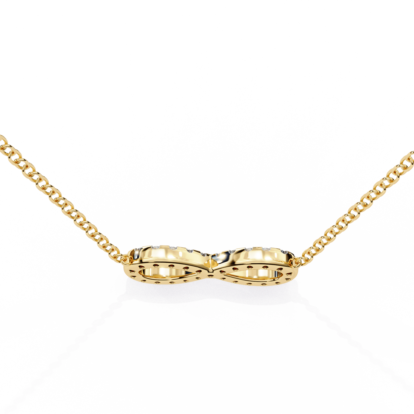 Imani – Round Diamond Infinity Pendant