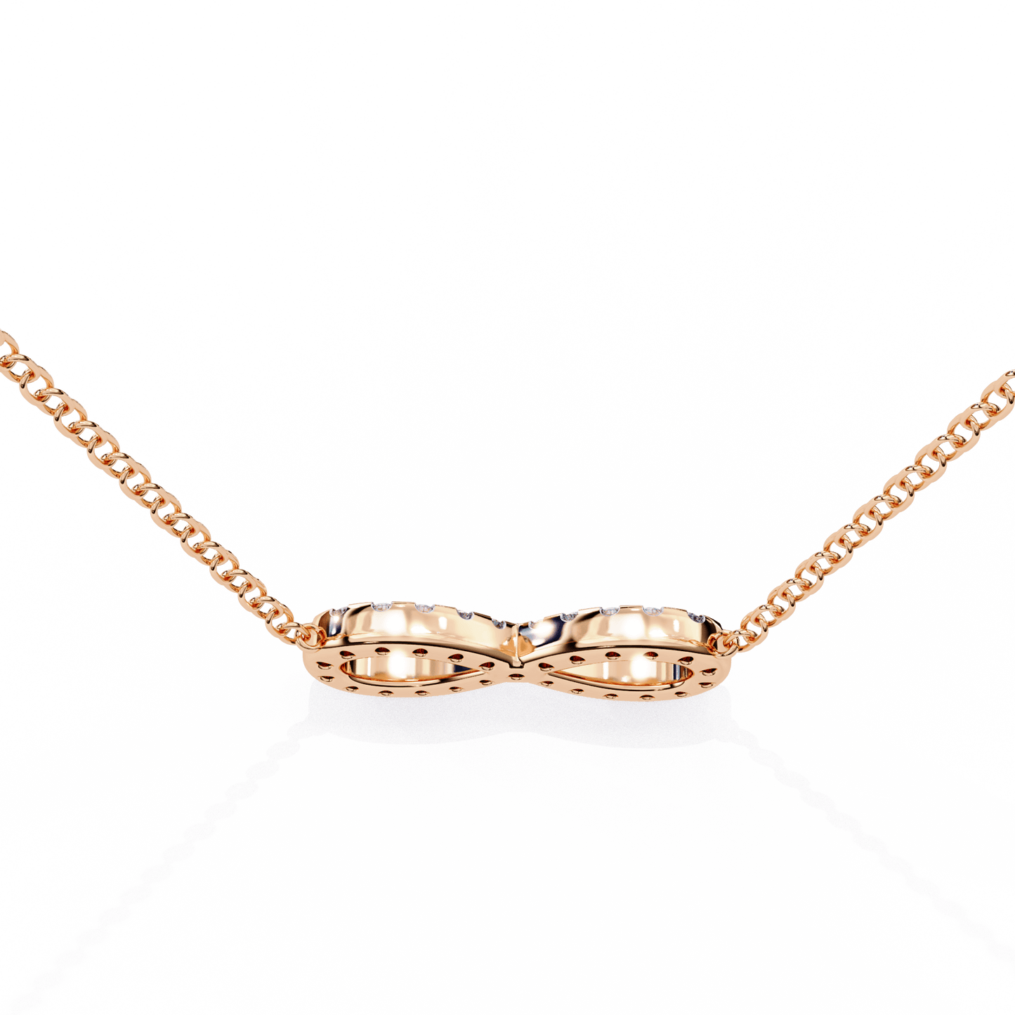 Imani – Round Diamond Infinity Pendant