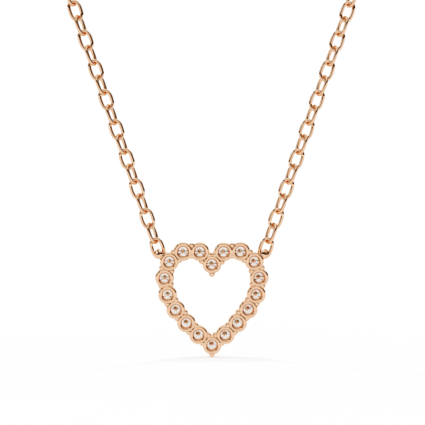 Janice – Heart-Shaped Diamond Pendant