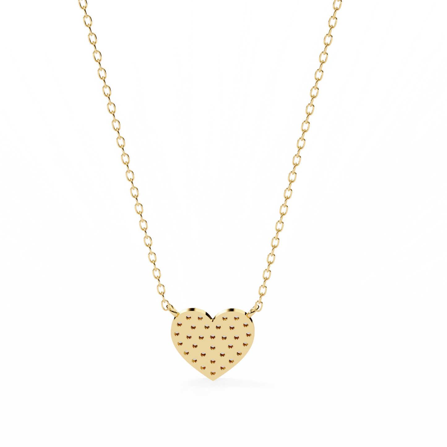 Kaitlyn – Pave Heart Diamond Pendant