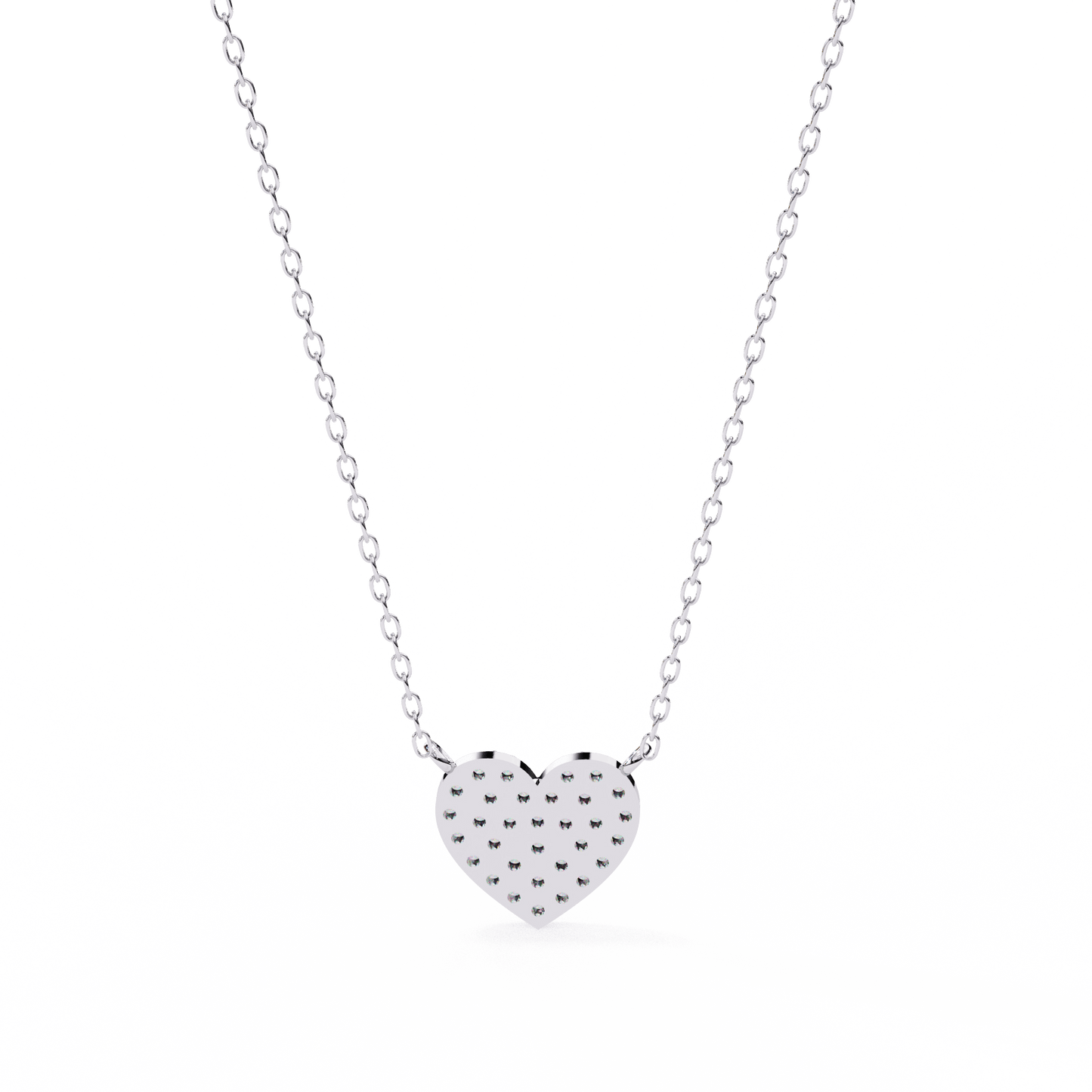 Kaitlyn – Pave Heart Diamond Pendant