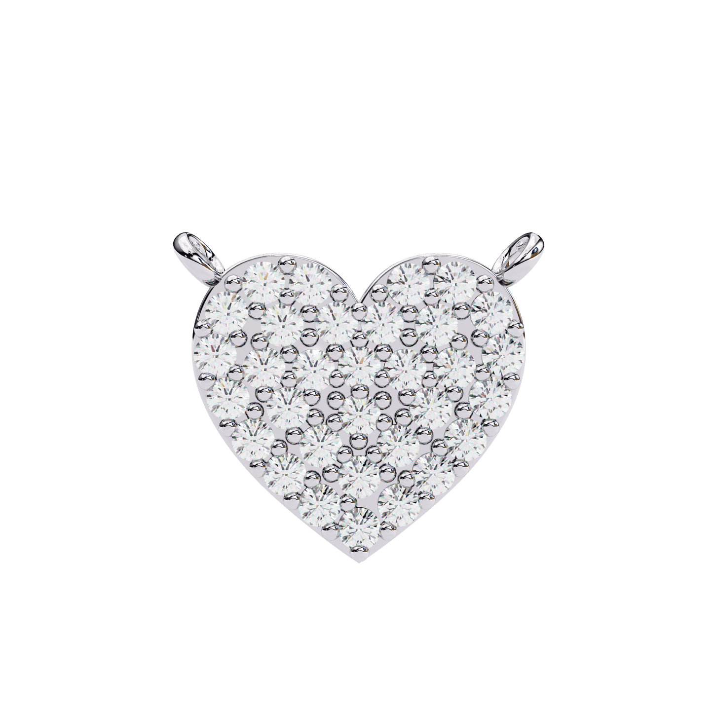 Kaitlyn – Pave Heart Diamond Pendant