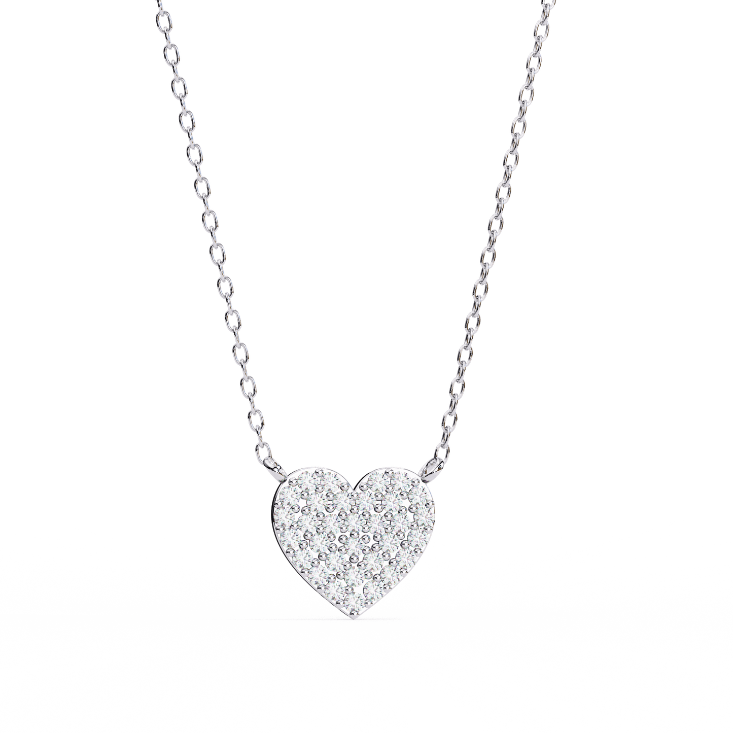 Kaitlyn – Pave Heart Diamond Pendant