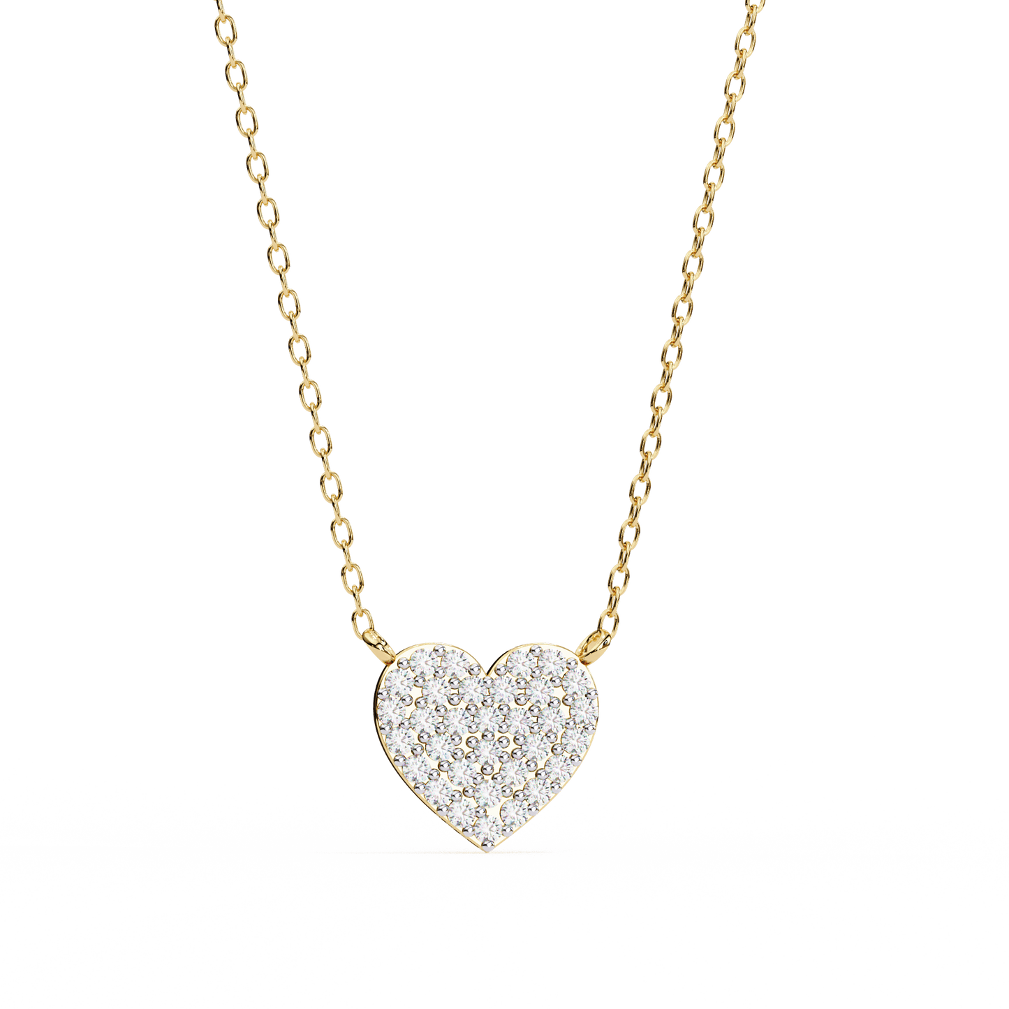 Kaitlyn – Pave Heart Diamond Pendant