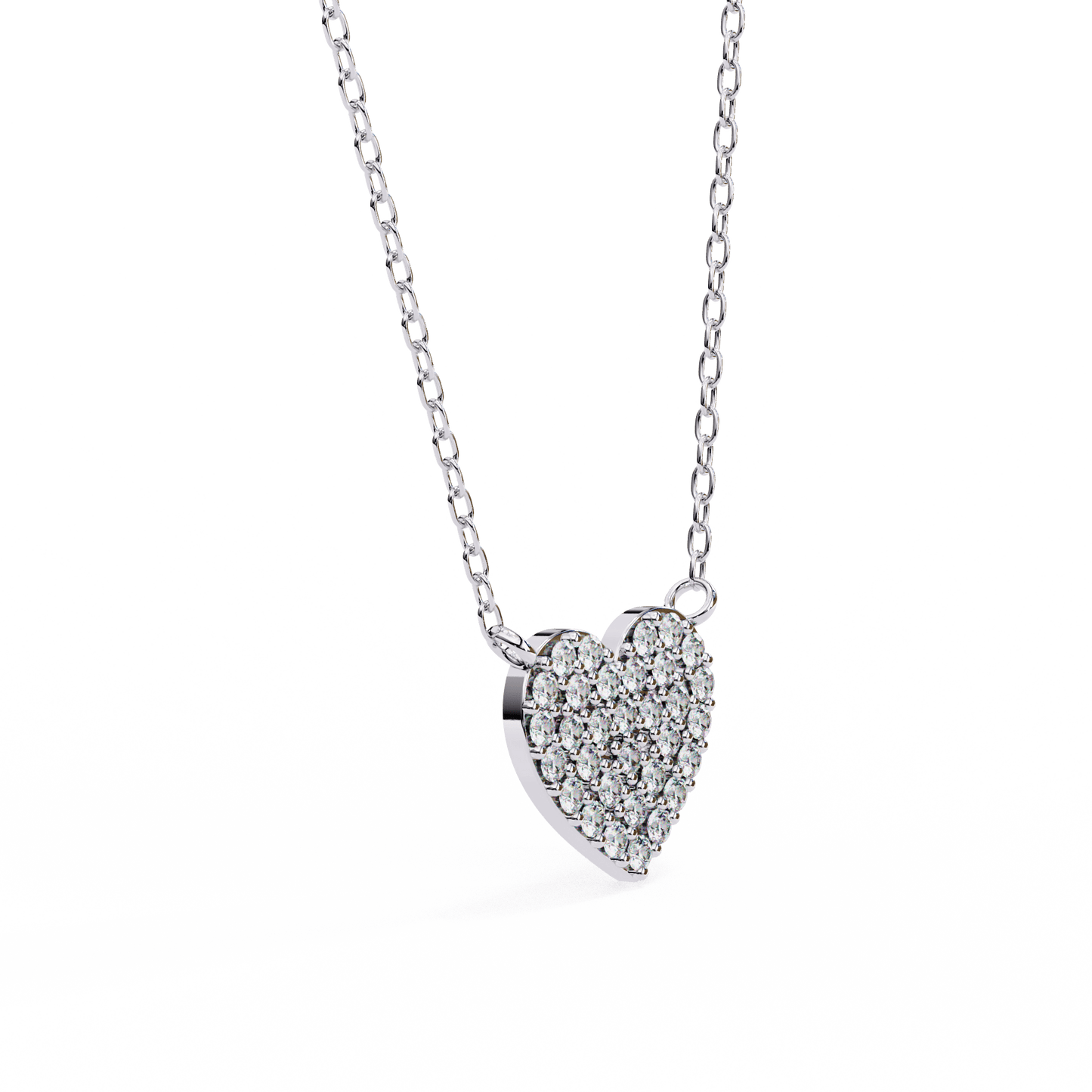 Kaitlyn – Pave Heart Diamond Pendant
