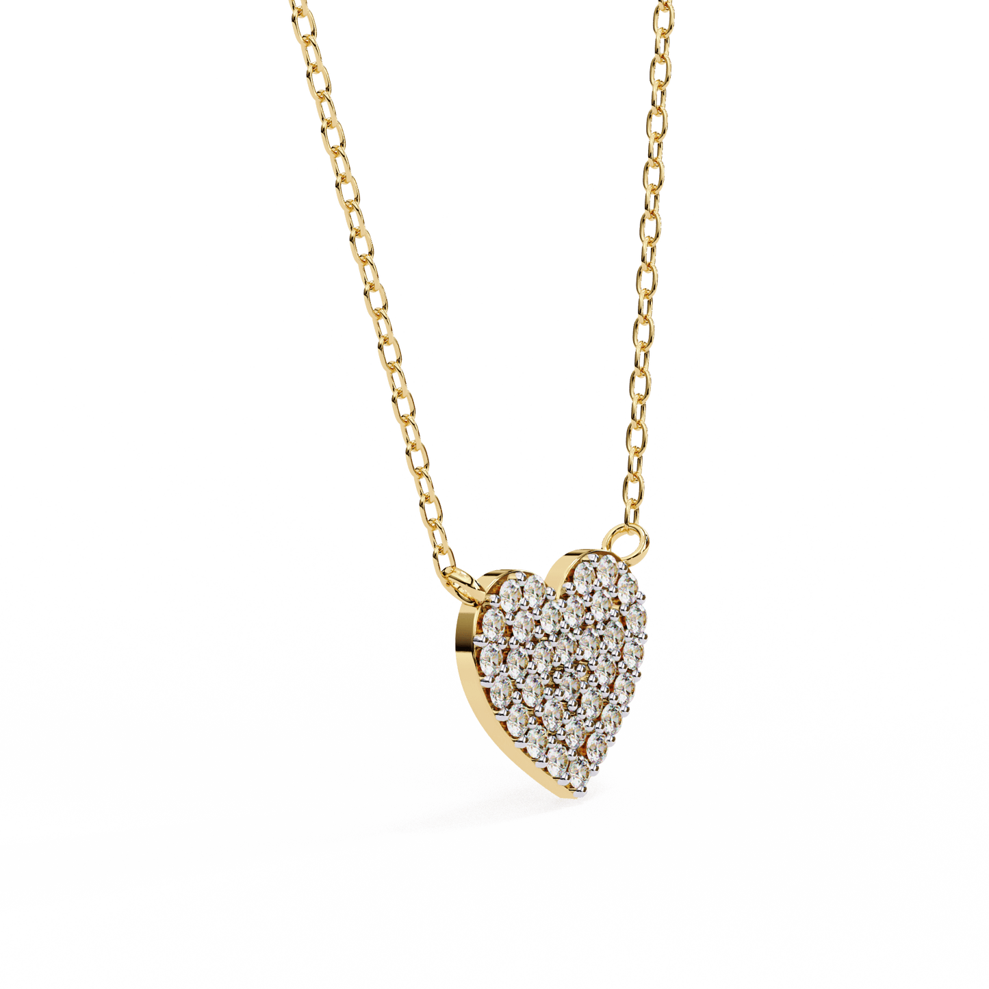Kaitlyn – Pave Heart Diamond Pendant