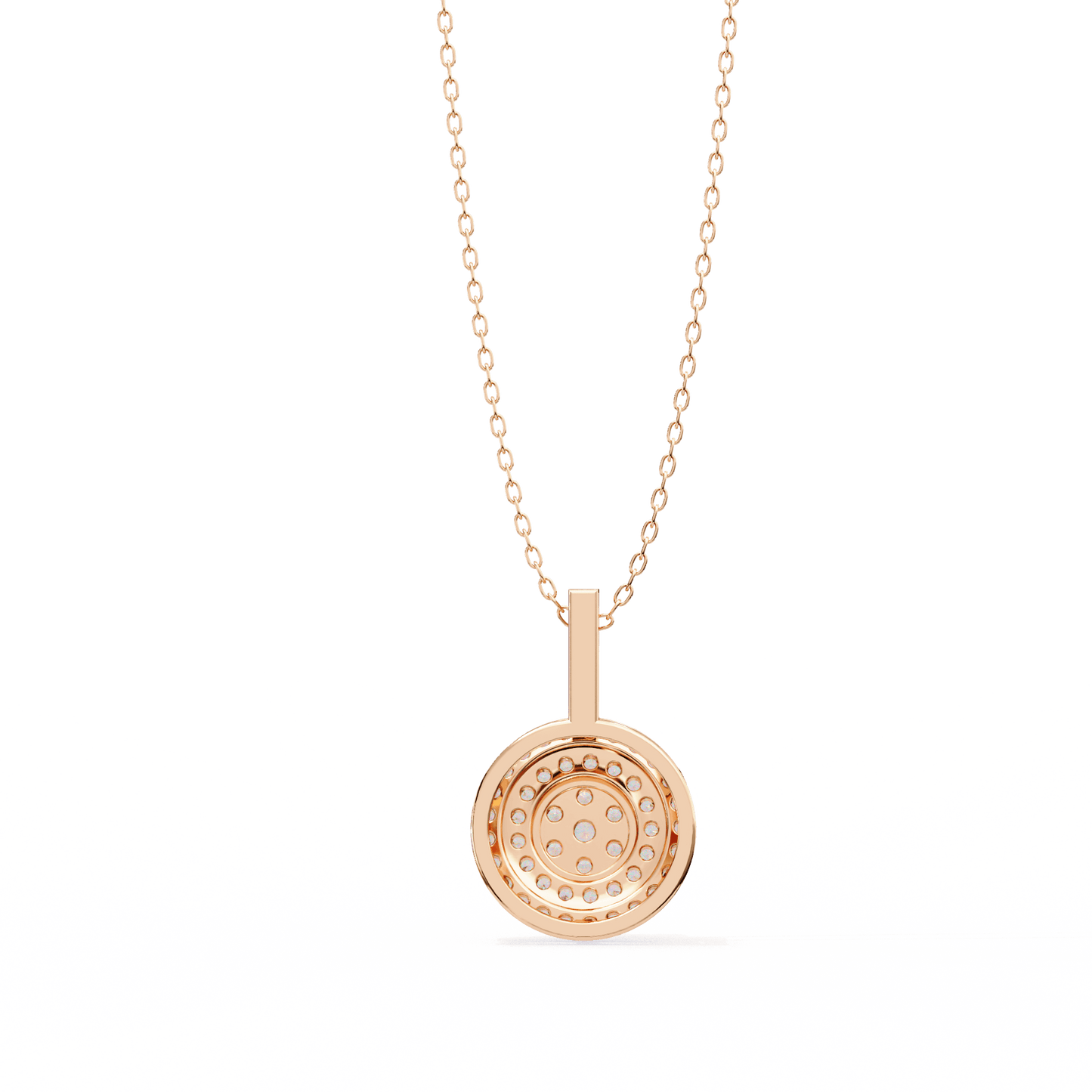 Neha – Illusion Cluster Double Halo Pendant