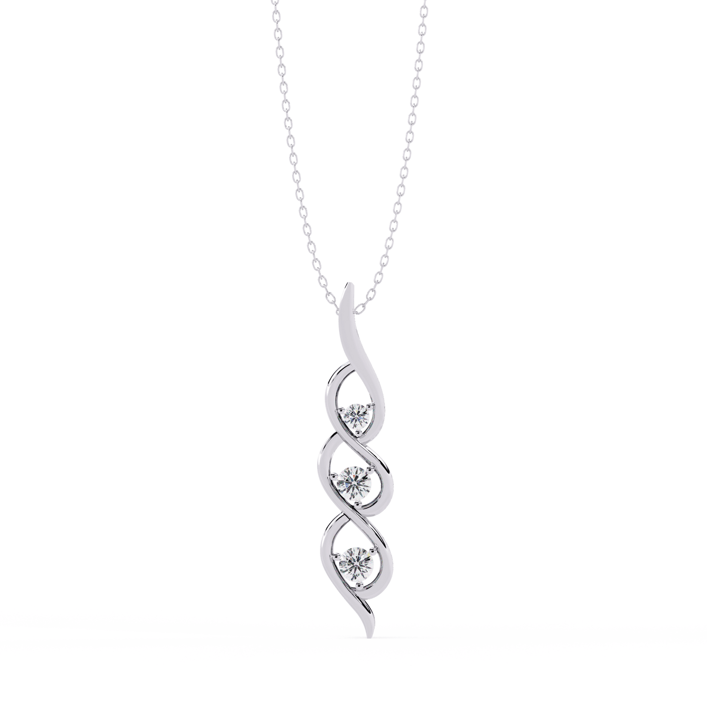 Adana – Tranquil Flow Diamond Pendant