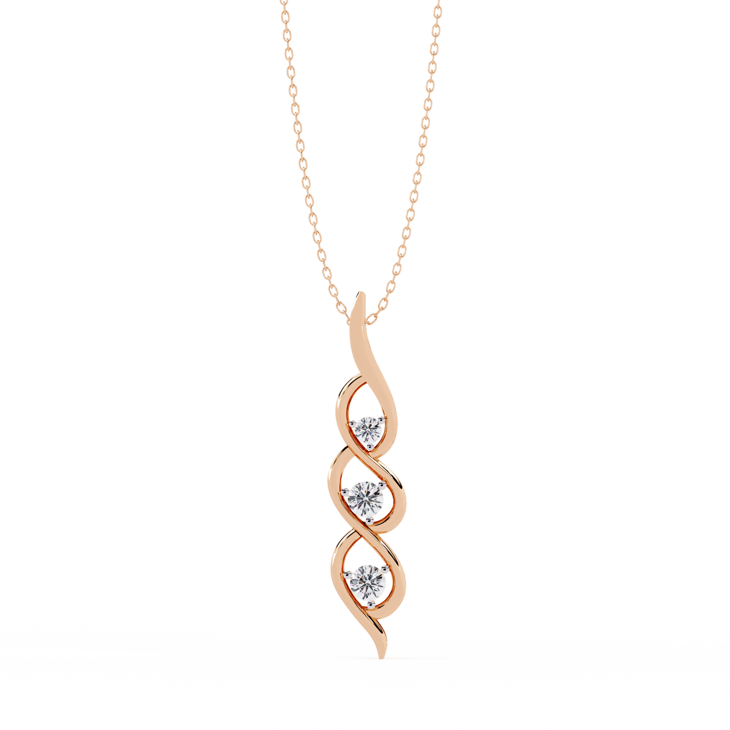 Adana – Tranquil Flow Diamond Pendant