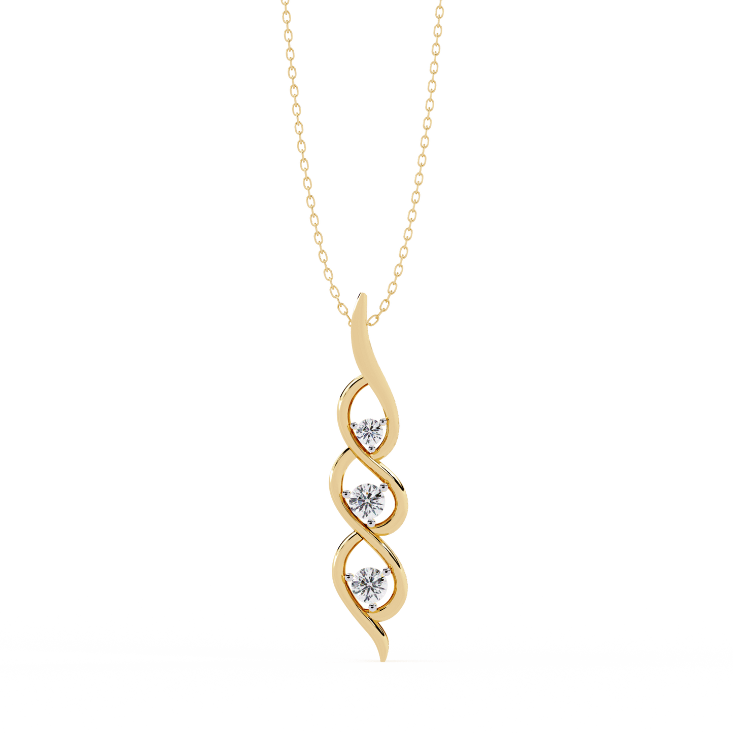Adana – Tranquil Flow Diamond Pendant