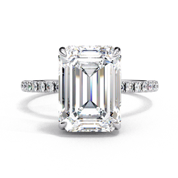 Emerald Cut Diamond Engagement Rings