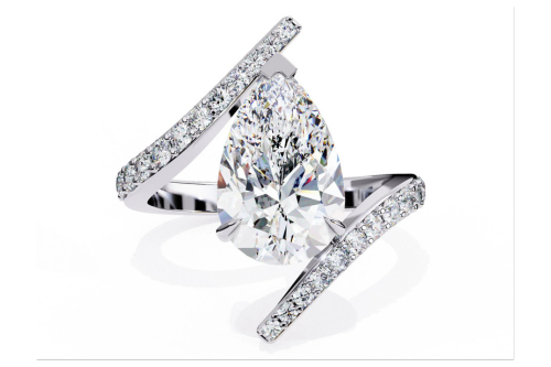 Bypass Shank Engagement Rings