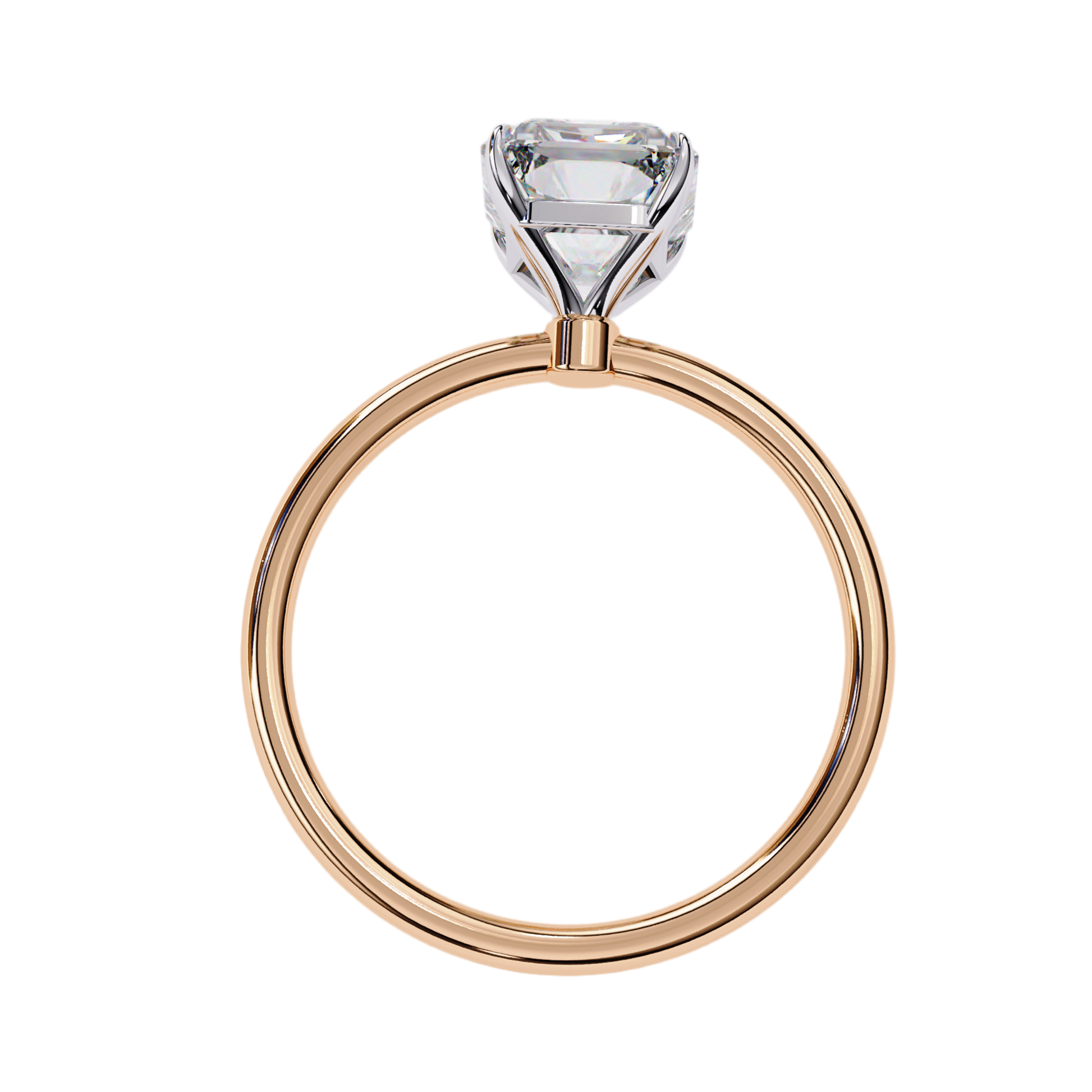 Azure — Radiant cut lab grown and natural diamond engagement ring — solitaire — Carat House