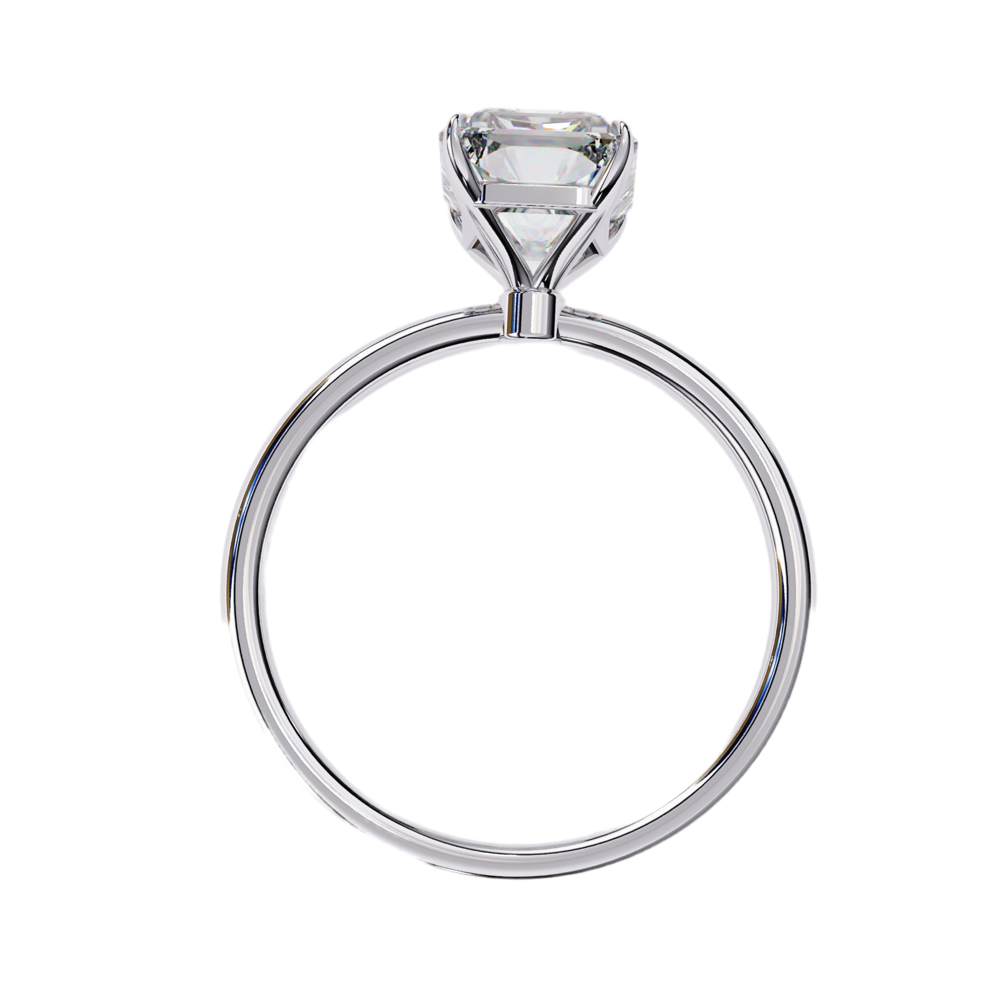 Azure — Radiant cut lab grown and natural diamond engagement ring — solitaire — Carat House