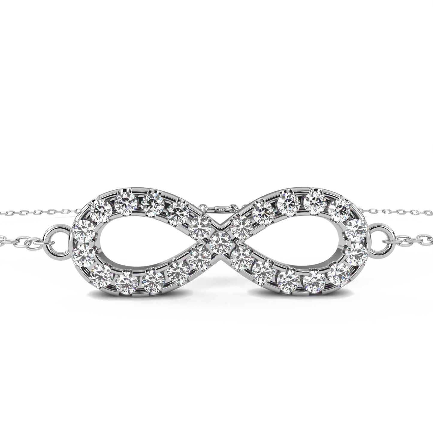 Selene – Diamond Eternity Pendant Bracelet