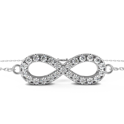 Selene – Diamond Eternity Pendant Bracelet