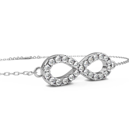 Selene – Diamond Eternity Pendant Bracelet