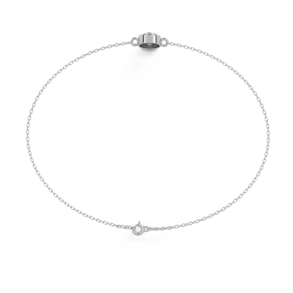 Teresa - Bezel-Set Halo Diamond Bracelet