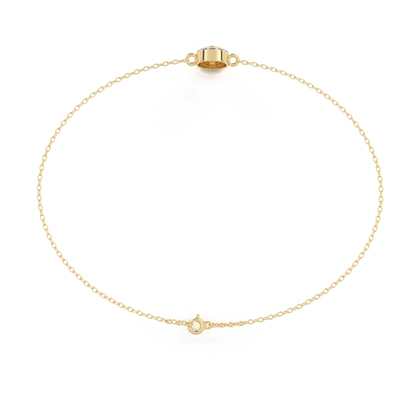 Teresa - Bezel-Set Halo Diamond Bracelet