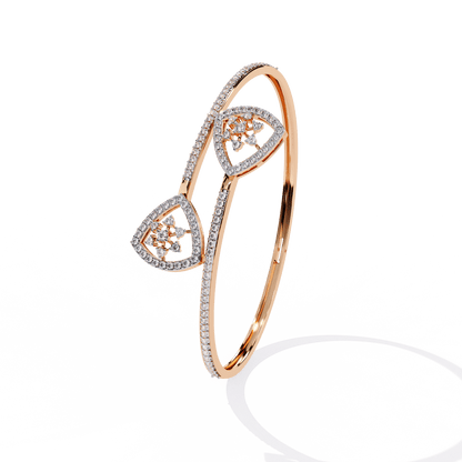 Sonya – Pavé Cluster Open Bangle